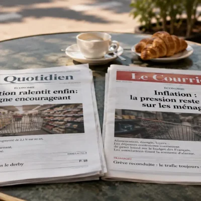 Illustration réaliste du biais de confirmation et de l’influence des croyances sur les opinions humaines