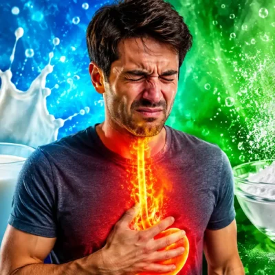 Brûlures d'estomac : le lait ou le bicarbonate, que choisir ?