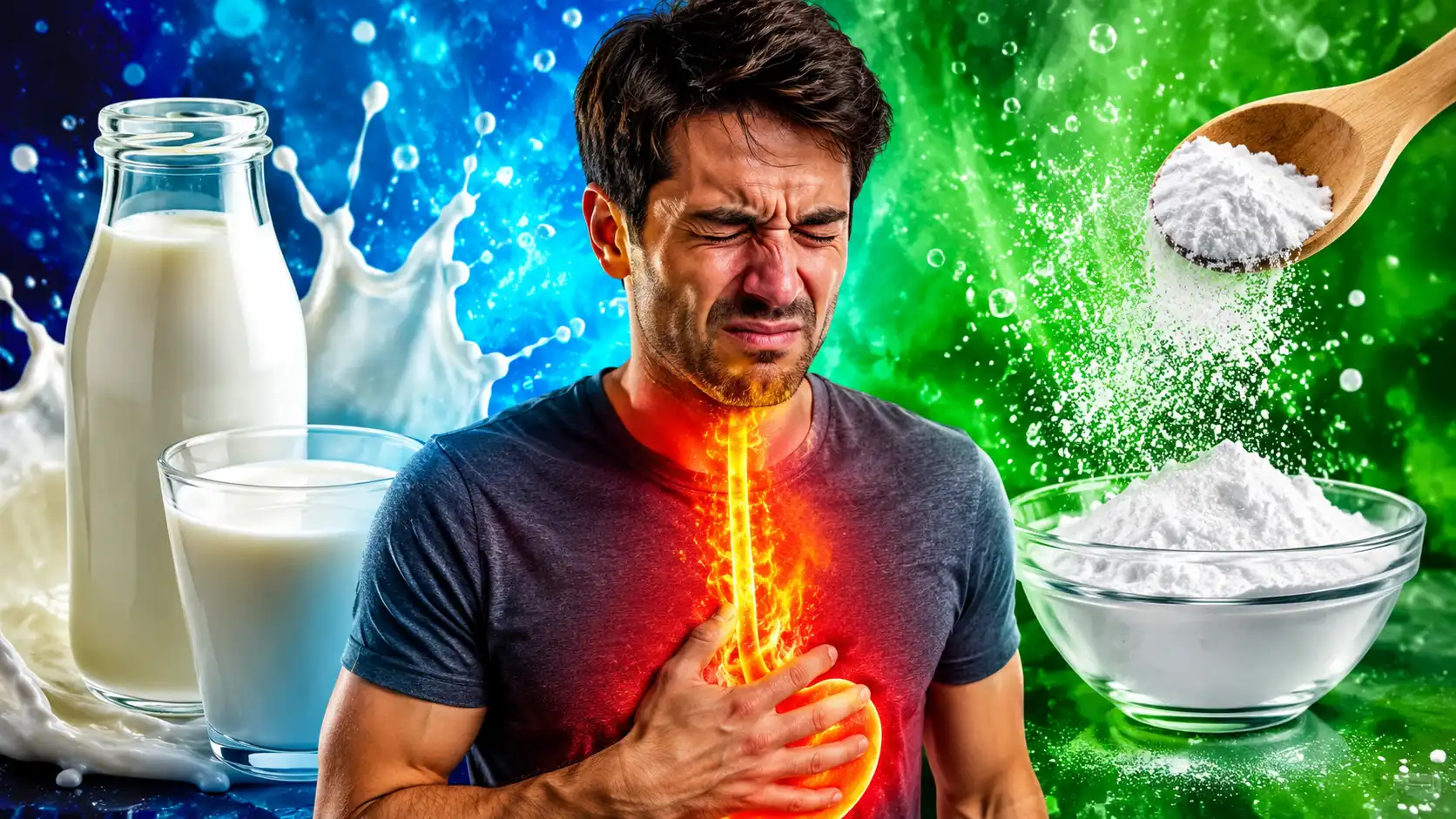 Brûlures d'estomac : le lait ou le bicarbonate, que choisir ?
