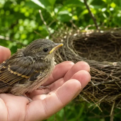 Toucher un bébé oiseau : mythe ou réalité ?