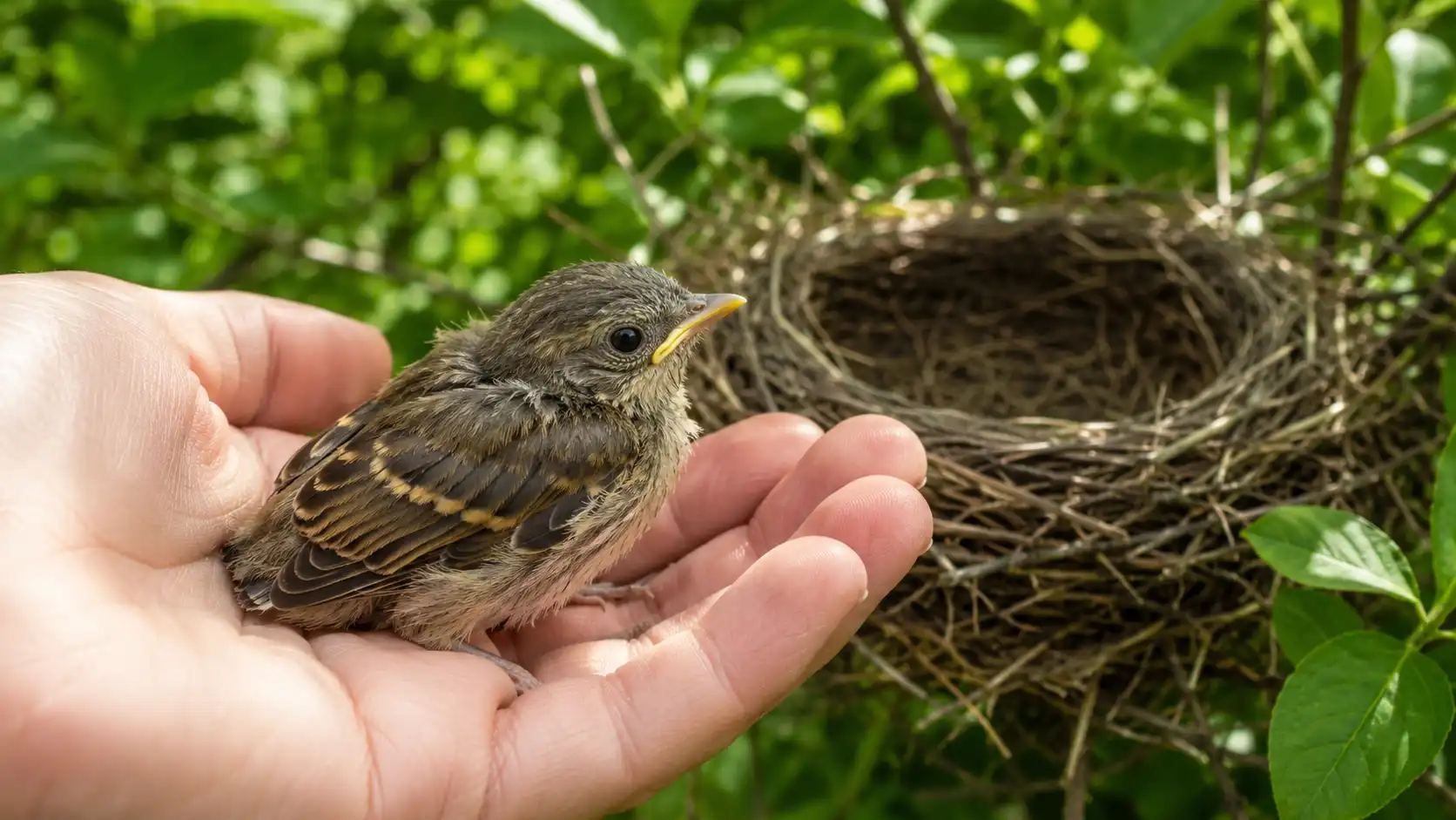 Toucher un bébé oiseau : mythe ou réalité ?