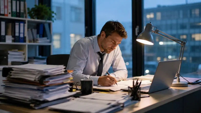 Pourquoi rester tard au bureau sabote votre productivité (et comment y remédier)