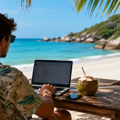 Travail et vacances en même temps : le piège des « tracances » qui épuise votre cerveau
