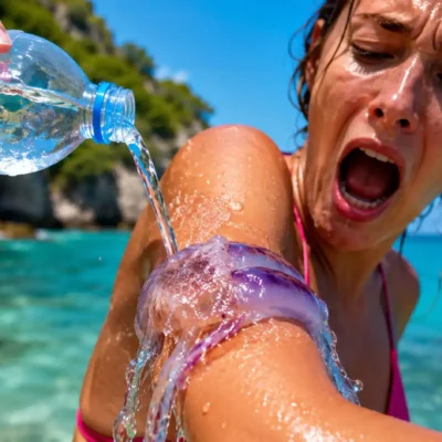 Piqûre de méduse : l'eau douce aggrave tout, voici le seul geste qui marche