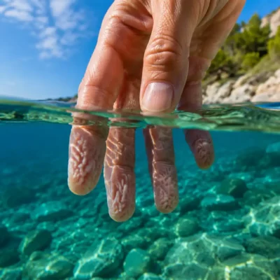 Pourquoi nos doigts se plissent dans l'eau ? La science derrière ce réflexe étonnant